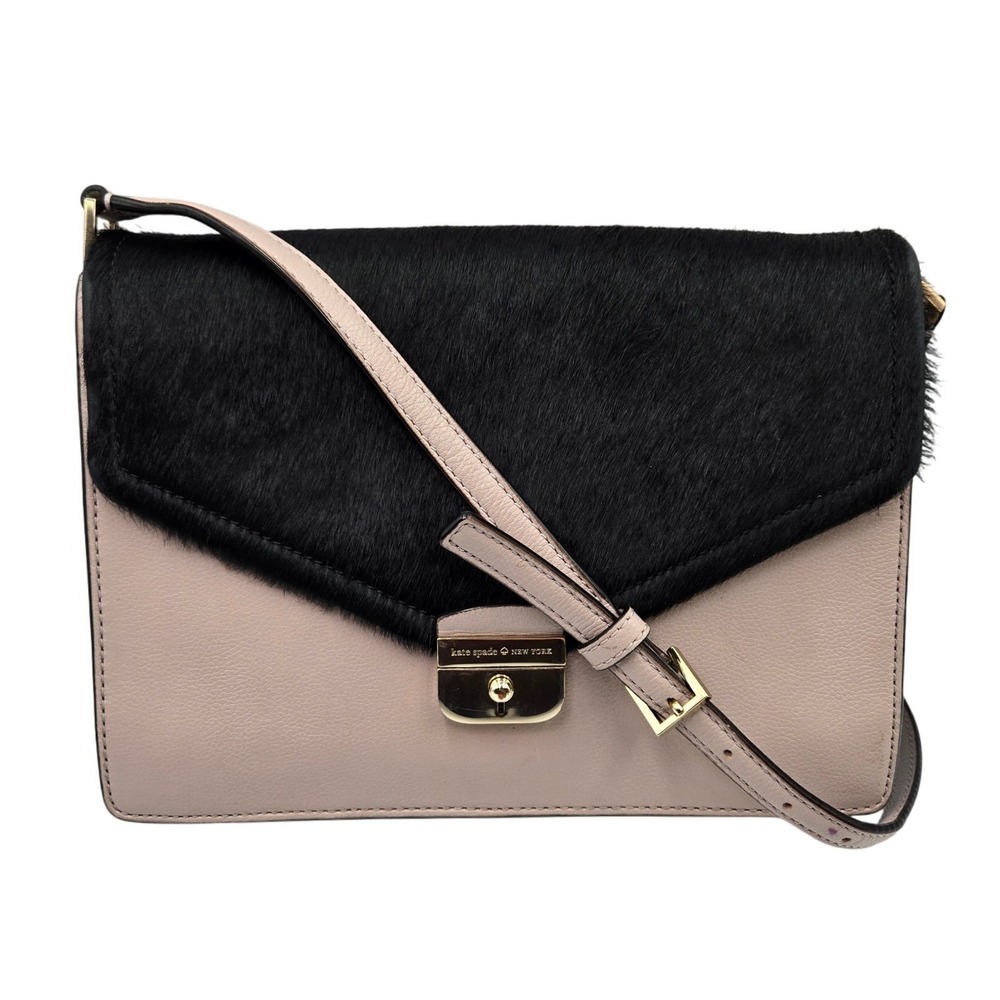 Kate Spade New York Sayra Hyde Place crossbody‎ bag in mousse frost leather